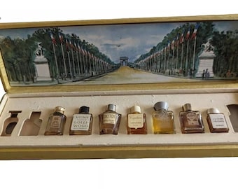 Vintage Les Parfums de Paris No 3 Special France Mini Perfume Box Set Sampler