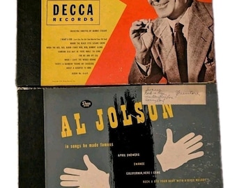 Al Jolson 78 RPM Shellac Album Set, Decca Records, 1946