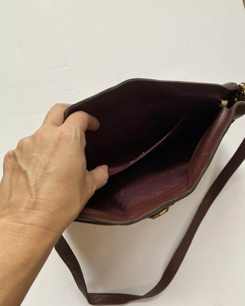 Vtg 90s Etienne Aigner Woven Leather Crossbody Handbag Purse Weave