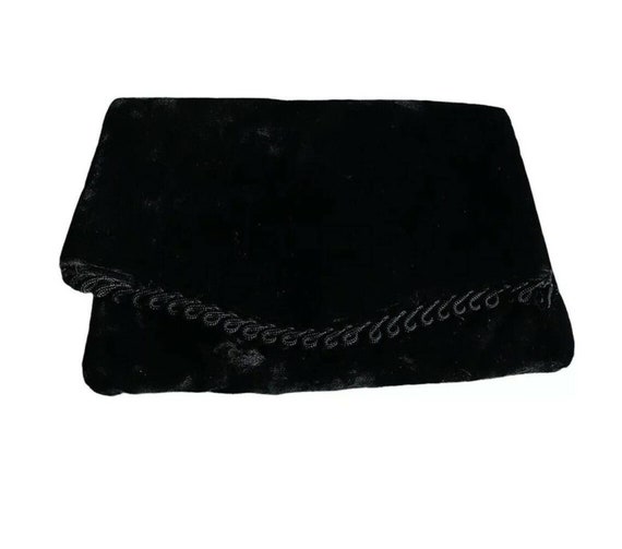 Vintage Crushed Velvet Evening Bag Purse Clutch E… - image 1