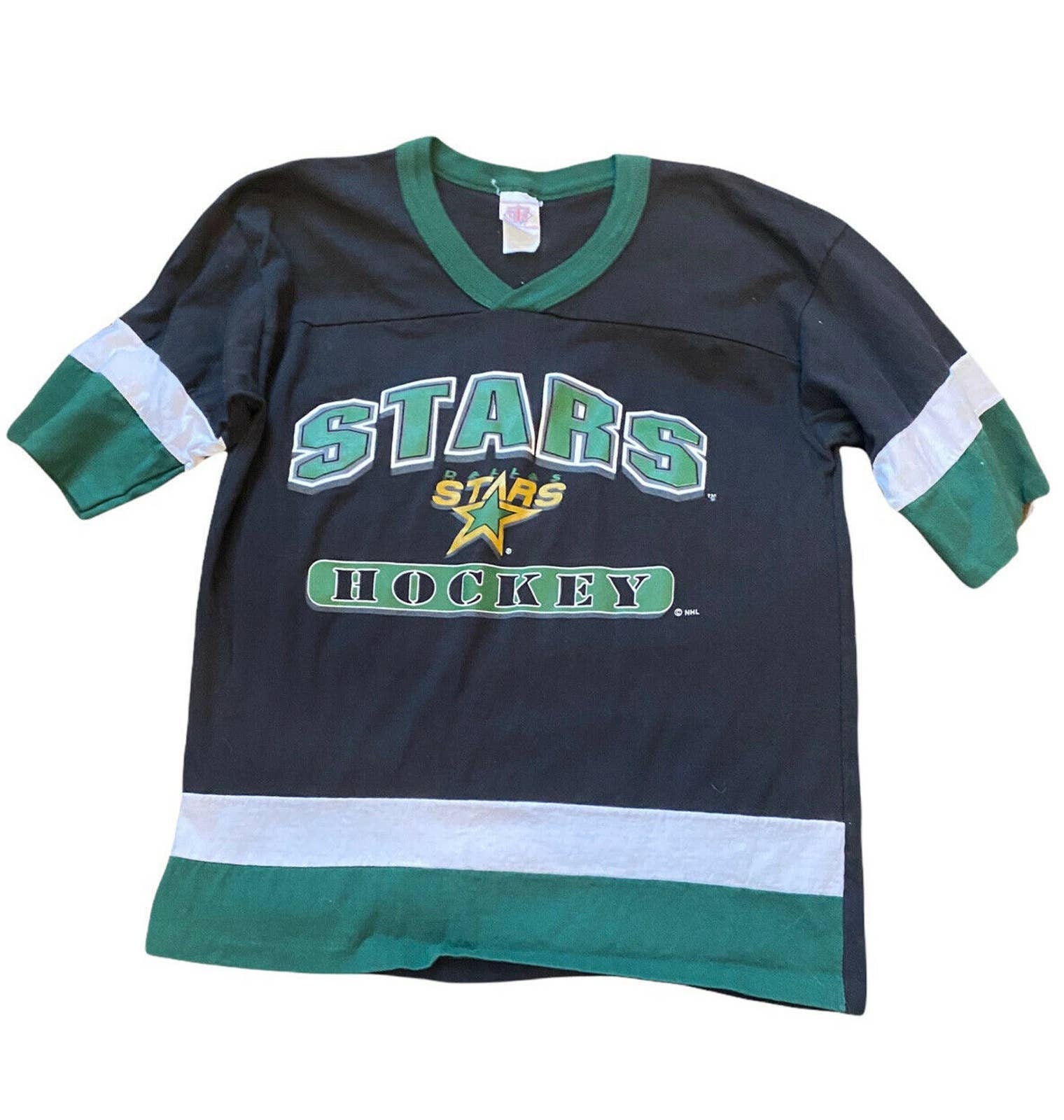 Dallas Stars Youth - CCM Vintage Jersey Crew NHL Long Sleeve T