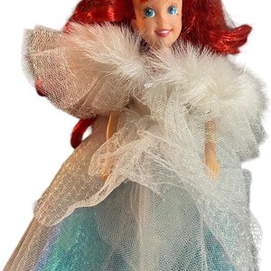 Disney Tyco Little Mermaid Holiday Ariel Doll Dress Tail Clamshell Bikini Top image 5