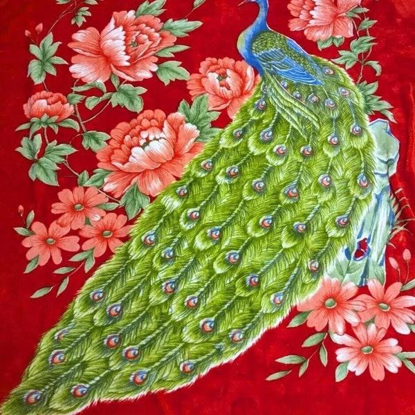 Peacock Korean Blanket Etsy