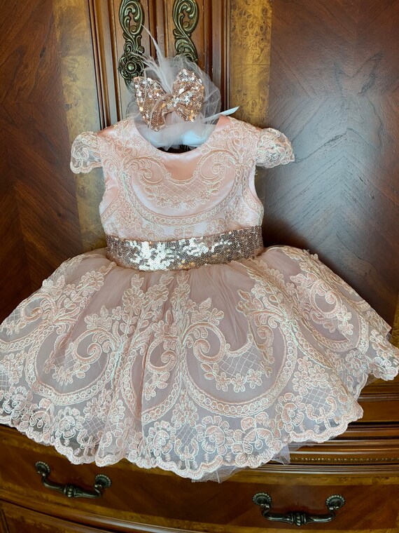 Pink and Blush Pageant Dress Etsy