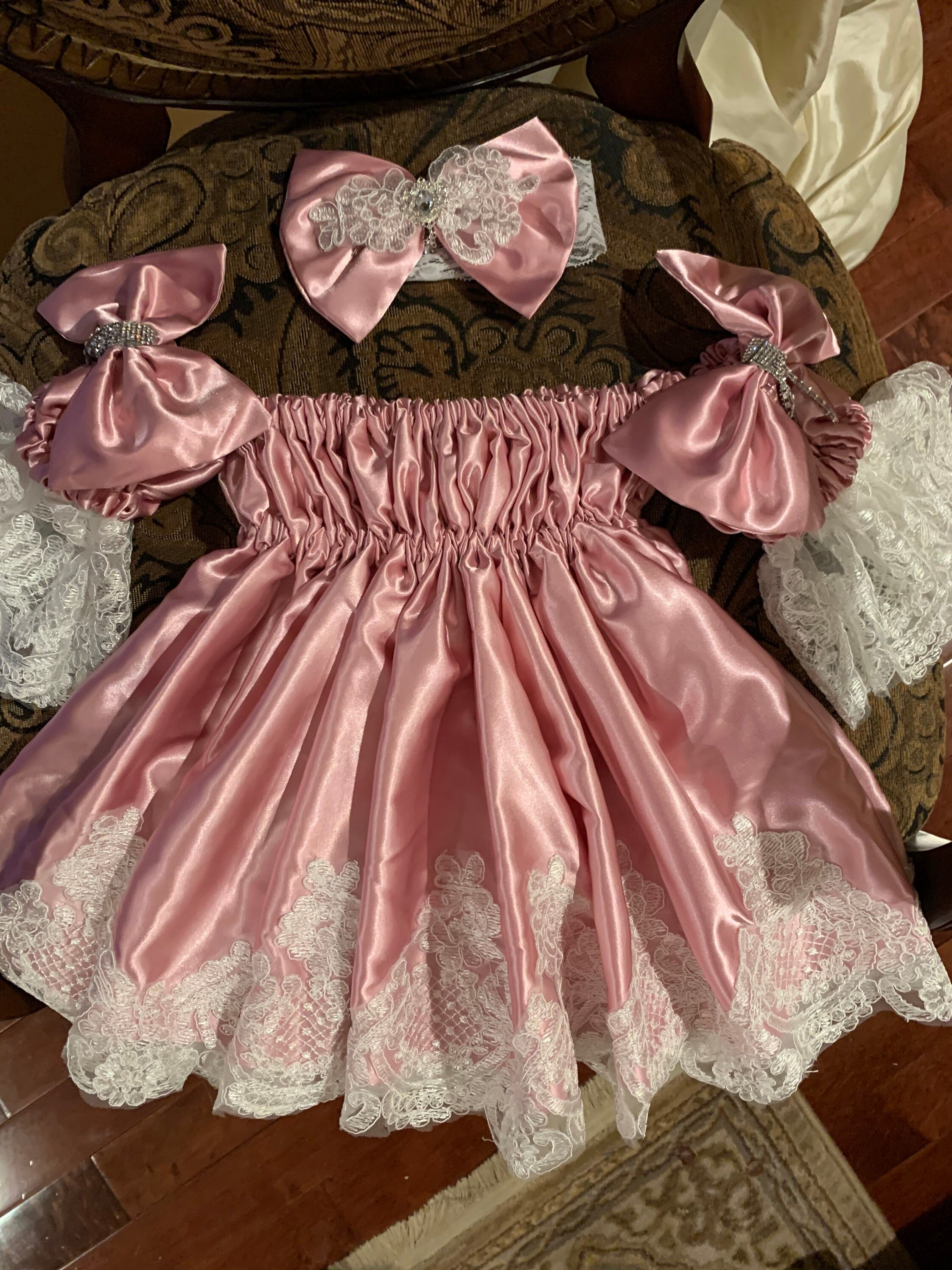 Pink baby dress for girls Etsy