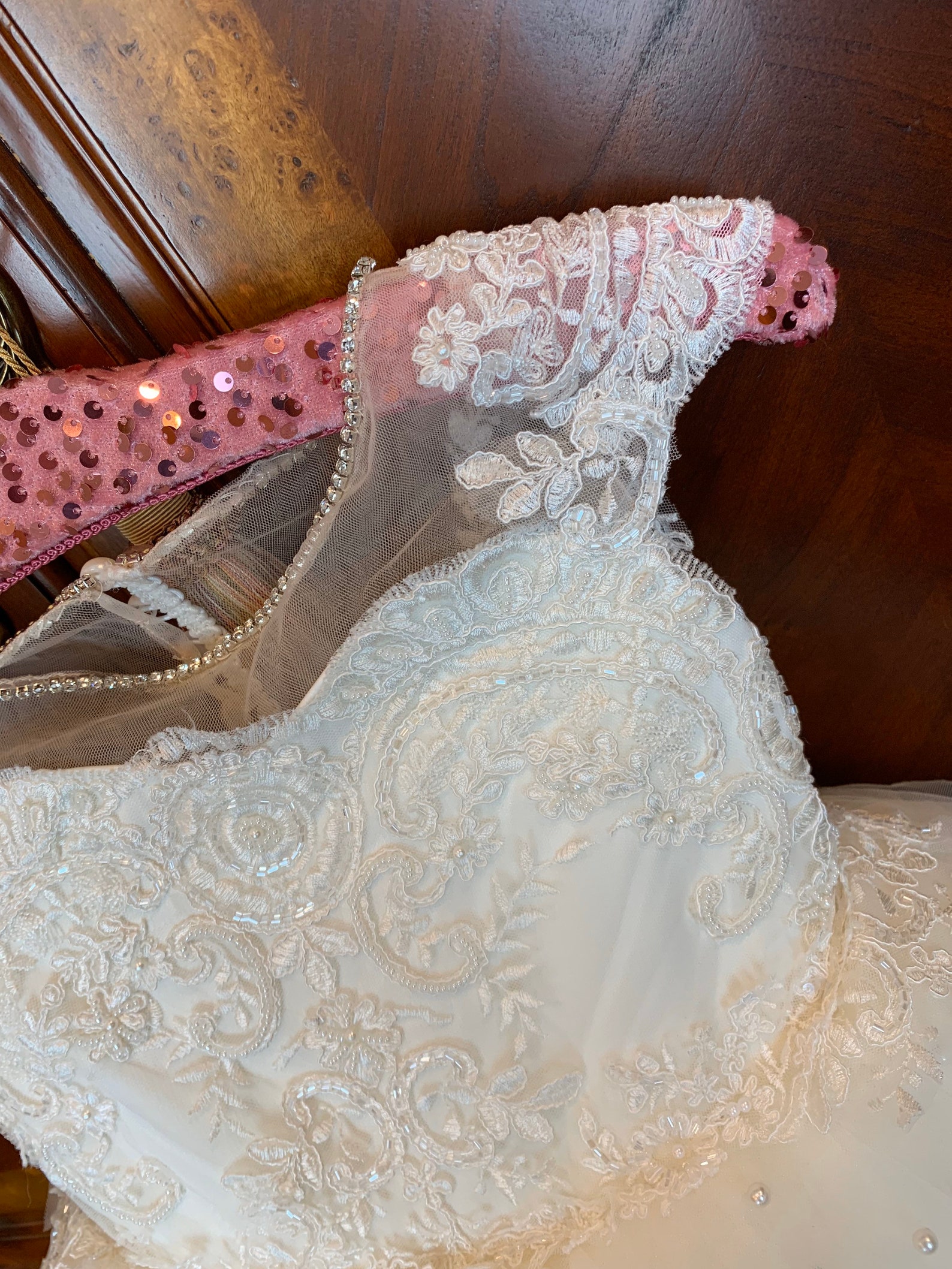 Flower Girl Baptism High Low Dress with Lace and Maria on Skirt by TIPTOP KIDS - AS2404