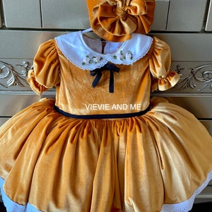 Copper dress for girls | vintage