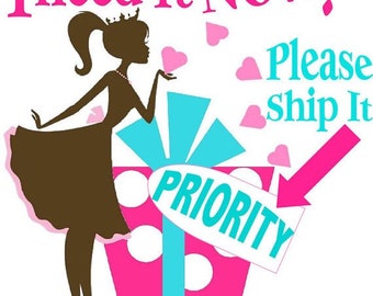 Rush fee. Fast shipping.  Rush order