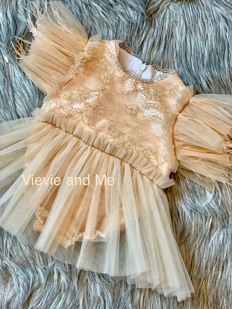 Girls ivory and lace romper feathers for girls lace romper