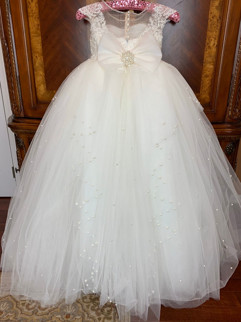 Baby Girl Baptism Dress Flower Girl Dress Formal Dresses Birthday Party Dress main image 1