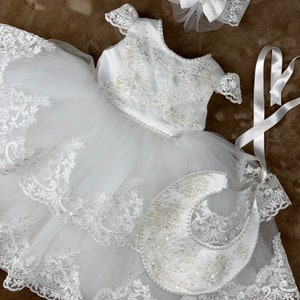 Princess dress | baptism dress | party dress | baby dress | first birthday | first birthday dress | pageant dress | white dress