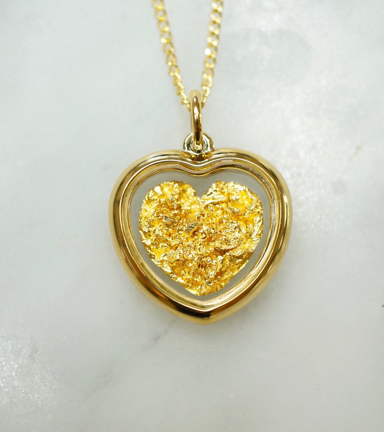 Australian 24 Carat Gold Leaf Pendant Gold Necklace - Etsy Australia
