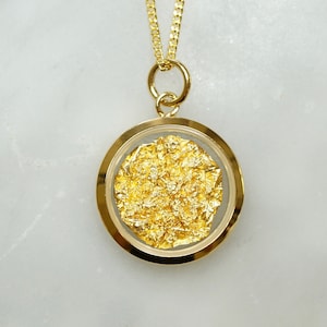Australian 24 Carat Gold Leaf Pendant, Pendant, Gold Necklace, Australian Souvenir, Gold, Gold Jewellery, Fashion Jewellery, gift