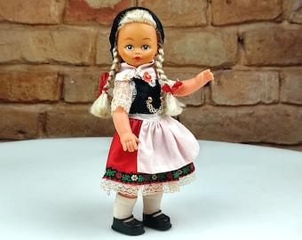 Muñeca vintage de Hong Kong de los años 70, muñeca de traje popular, muñeca tradicional, muñeca antigua, muñeca de plástico de Hong Kong de los años 70, muñeca de plástico, muñecas coleccionables