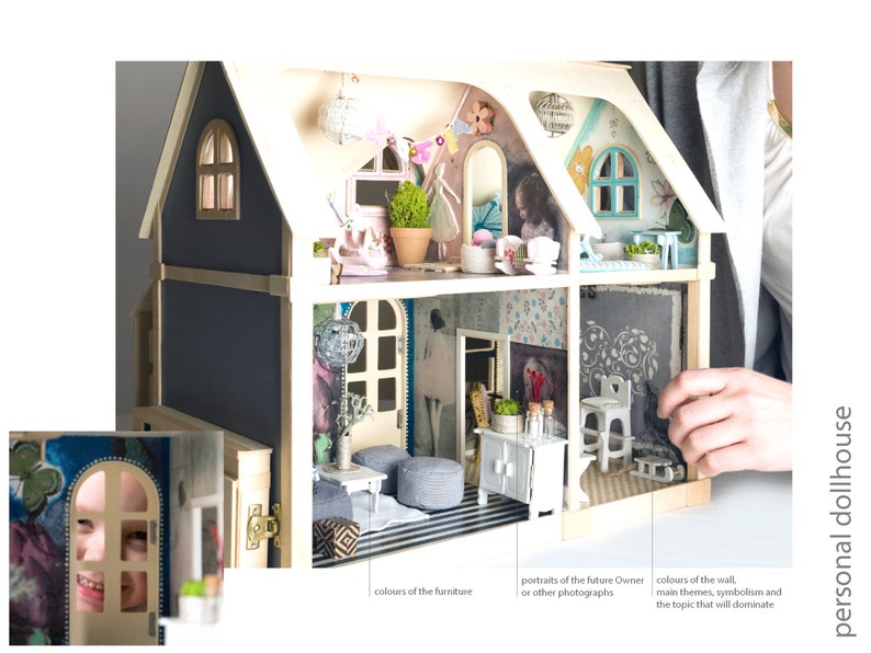 etsy wooden dollhouse