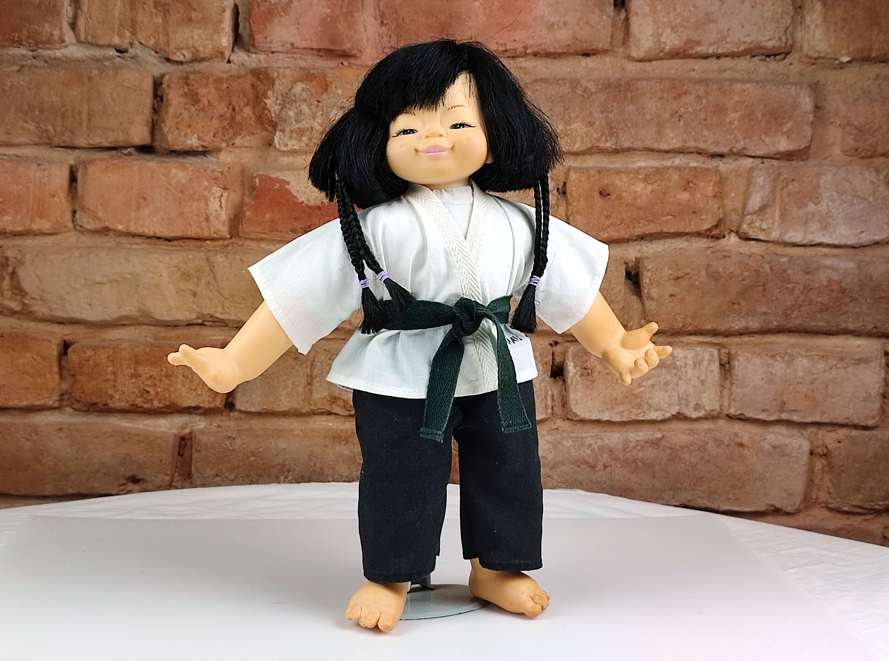 China Doll in Kimono Doll in Karate Outfit Old Vinyl Doll Funny Doll for Kids China Collector Doll Asian Doll Chinese Girl Doll Etsy