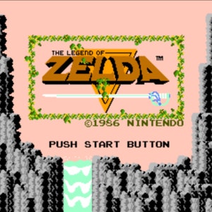 Legend of Zelda NES Start Screen