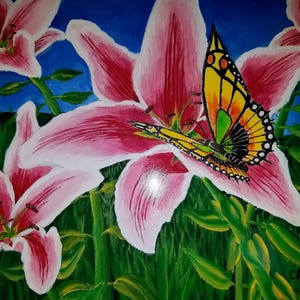 A Butterflies Sanctuary, wall art, landscape print,living room print, bedroom art