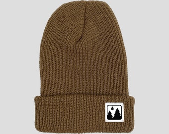 Elmntry - Coyote Brown/White, Icon Cuff Beanie