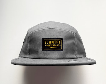 Elmntry - Grey/Black, Team 5 Panel Camp Hat