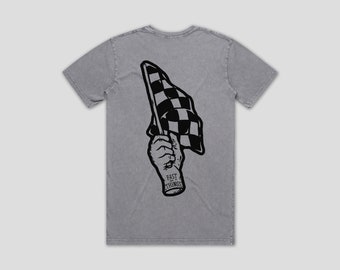 Fast Things - Stone Wash Grey/Black, Hand Logo T-Shirt