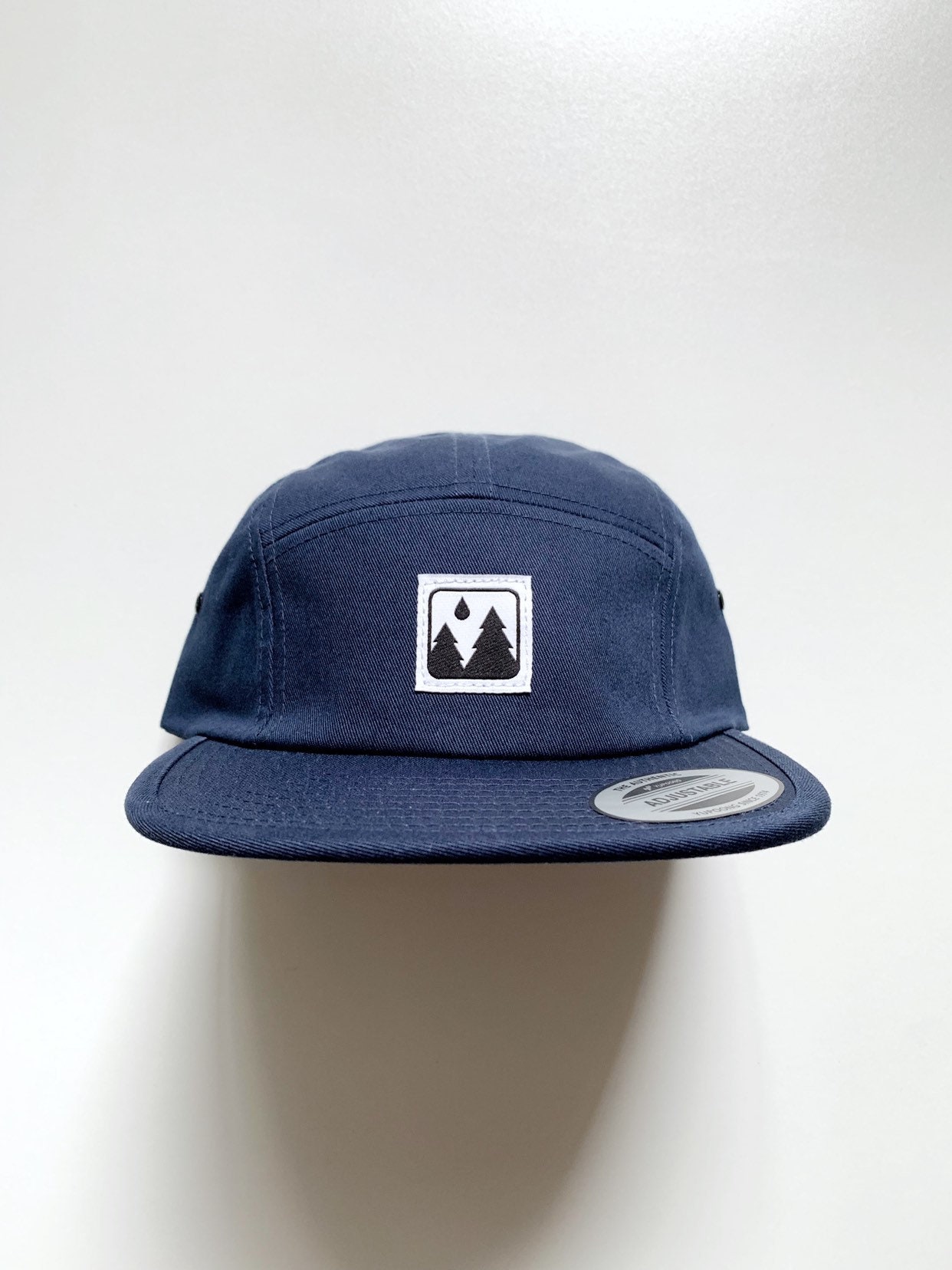 white Icon 5 Panel Camp Hat - Etsy 