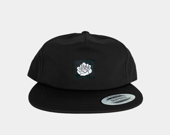 Strength & Heart - Black/Black, Rose Unstructured Classic Snapback