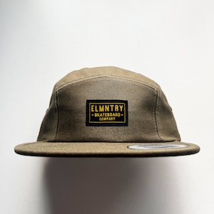 Elmntry - Olive/Black, Team 5 Panel Camp Hat