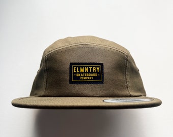 Elmntry - Olive/Black, Team 5 Panel Camp Hat