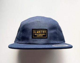 Elmntry - Navy Blue/Black, Team 5 Panel Camp Hat