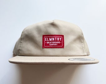 Elmntry - Khaki/Red, Team Unstructured Classic Snapback