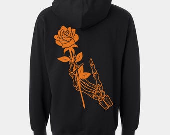 Strength & Heart - Black/Orange, Forever II Pullover Hoodie