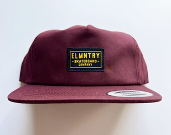Elmntry - Maroon/Black, Team Unstructured Classic Snapback