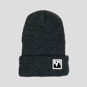 Elmntry - Anthrazit/Weiß, Icon Cuff Beanie