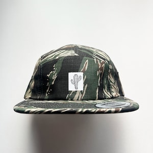 Elmntry - Tiger Camo, Cactus 5 Panel Camp Hat