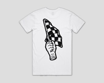 Fast Things - White/Black, Hand Logo T-Shirt