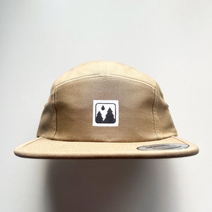 Elmntry - Khaki/White, Icon 5 Panel Camp Hat
