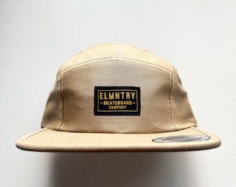 Elmntry - Khaki/Black, Team 5 Panel Camp Hat