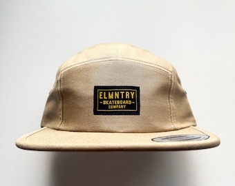 Elmntry - Khaki/Black, Team 5 Panel Camp Hat