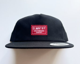 Elmntry - Black/Red, Team Unstructured Classic Snapback