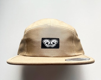 Strength & Heart - Khaki/Black, 'Til Death Butterfly 5 Panel Camp Hat