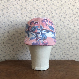 Women&#39;s Caps Handmade Repurposed Cotton Vintage Linens Hat Cap Vintage Tablecloths