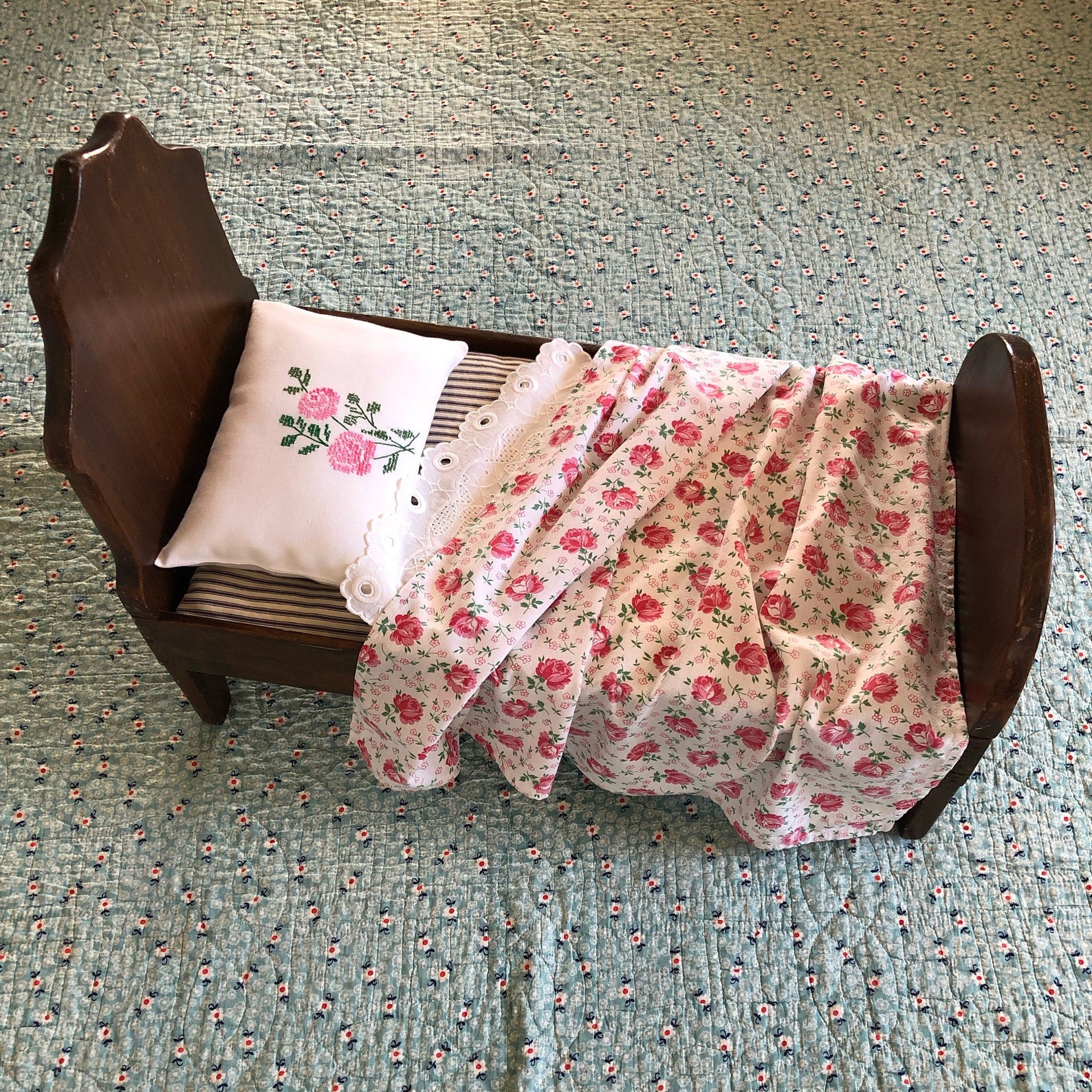 Vintage Baby Doll Bed Antique Doll Bed Vintage Doll Bed and Etsy
