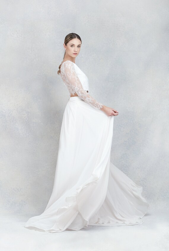 Larissa Lace Top Wedding Topper Bridal Topper Bridal Lace Top