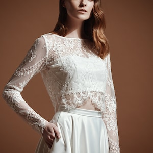 Catherine Long Sleeve Lace Top image 1