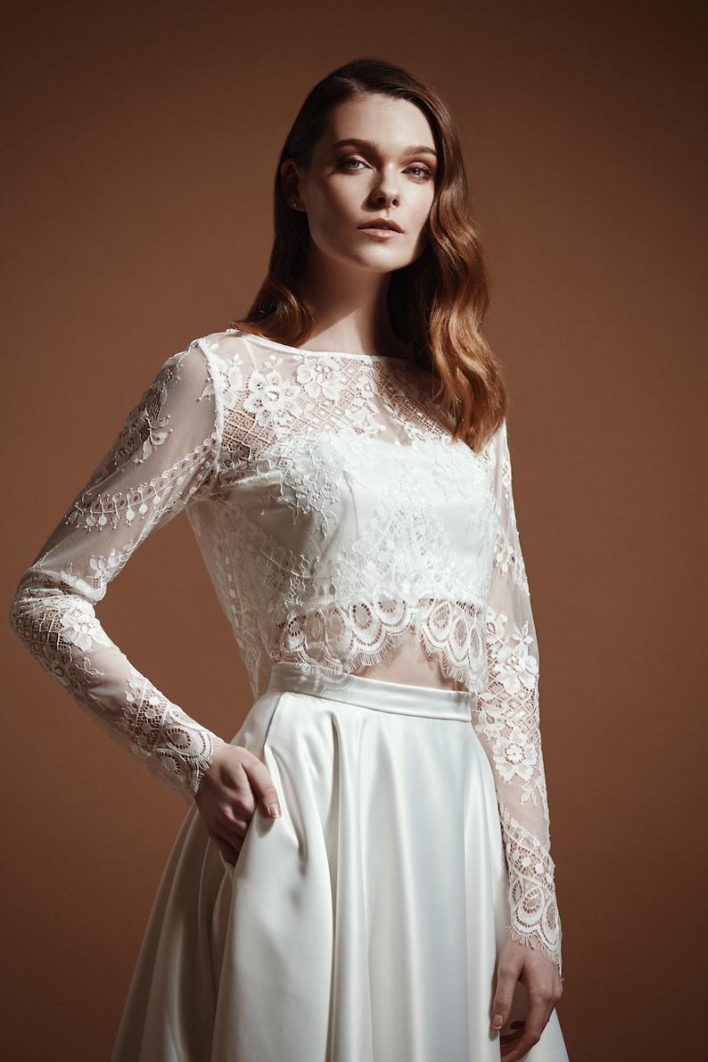 Catherine Long Sleeve Lace Top image 1