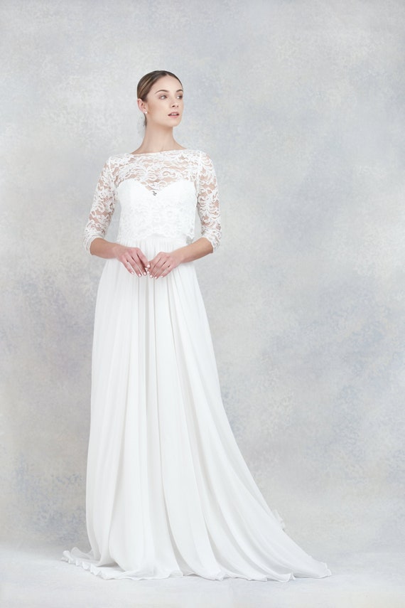 boho wedding dress topper Lace Boho Mermaid Backless Cap Sleeve Bohemian Wedding Dresses ,MW265 Musebridals