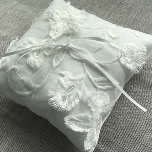 Flora Ring cushion (flora dress matching ring cushion, ringbearer pillow, ring boy pillow, wedding gift, bridal gift, ring holder)