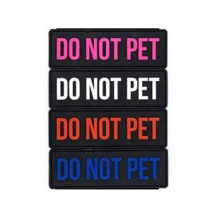 Do Not Pet Patches,Coolrunner 2 Pcs Reflective Dog Patches and 1pcs  Embroidered Don't Pet Me Dog Patches with Hook Dog Patches for Large Dog  Vest