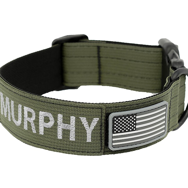 1.5" Basic Personalized Tactical Dog Collar